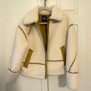 Zara shearling coat.